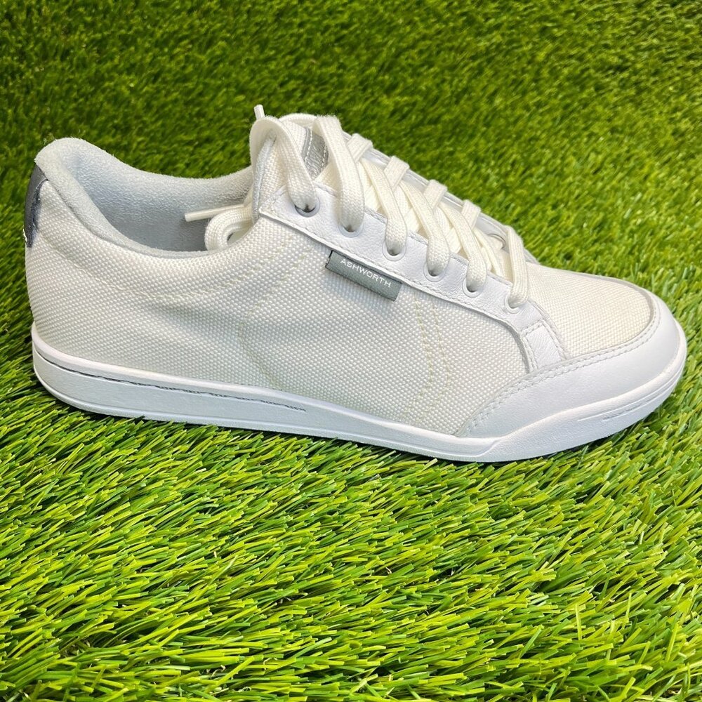 Ashworth Cardiff Mens Size 7 White Athletic Running Outdoor Spikeless Golf Shoes